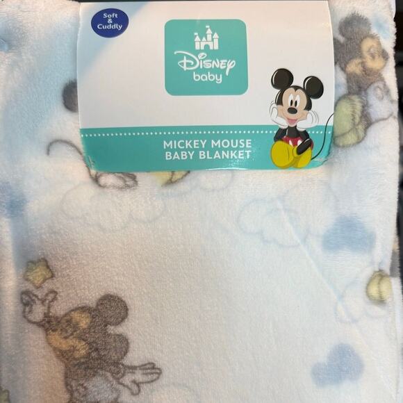 Disney Other - Disney Mickey Mouse Baby Blanker Super Soft NWT